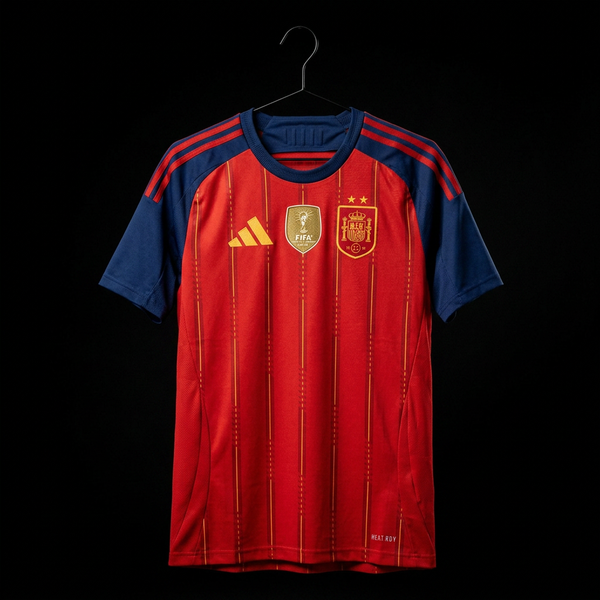 Camiseta España 2 Estrellas — Local Roja
